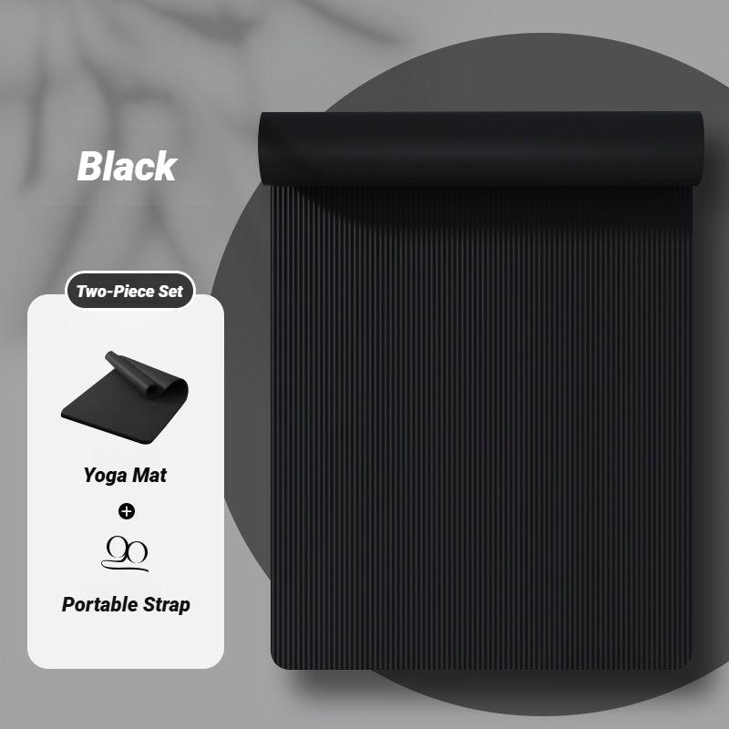 Durable And Safe Two-Piece Set High Quality Extra Sport Thick Nbr Non-Slip Yoga Mats For Fitness Pilates Gym Home Tasteless Spor Universal Men