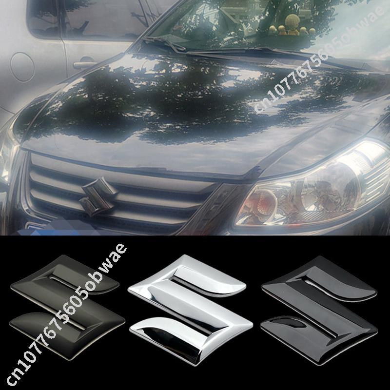 Car Logo Front Rear Emblem Sticker For SUZUKI eVITARA iM-4 Across DZIRE Brezza Baleno Fronx ABS Hood Front Bonnet Grill Logo