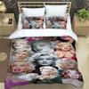 Three-Piece Marilyn Monroe Digital Printing Kit Bedding Home Textiles