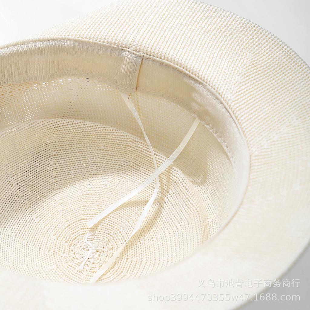 Elegant retro flower ruffled top hat, thousand gold wind sun hat, sunshade and sun protection, Hepburn wind beach hat for traveling