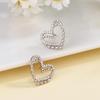 Korean Heart Stud Earrings: Elegant & Versatile Women's Design 2023