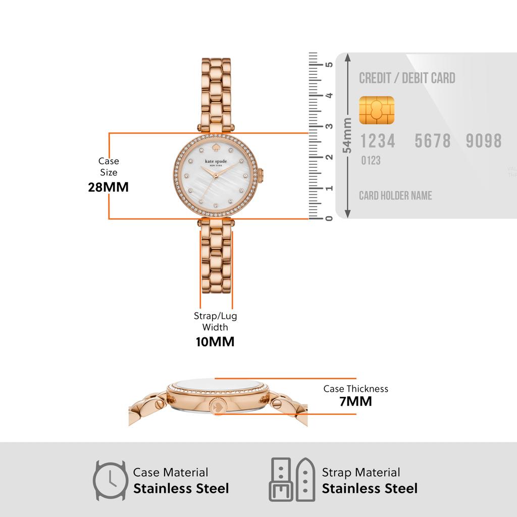 Spade New HOLLAND KSW1845 Pink Gold [Kate York] Women's Watch,