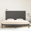 VidaXL Wall-mounted Headboard Grey 204x3x110 Cm Solid Pine Wood 824930