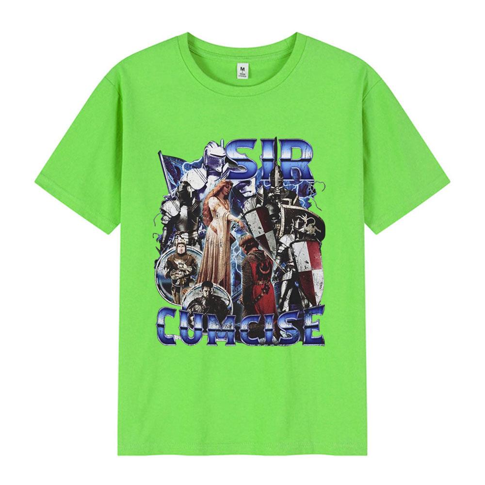 

Sir Cumcise Funny Meme Graphic T Shirt Men Women Fashion Vintage Tshirt Cotton Casual Oversized Short Sleeve T-shirt Streetwear XL