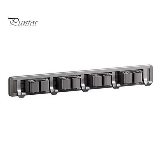 

Настенная стойка для метлы, прочная несущая конструкция, регулируемая, широко используется, легко устанавливается, крючок для швабры, вешалка для метлы 50cm серый