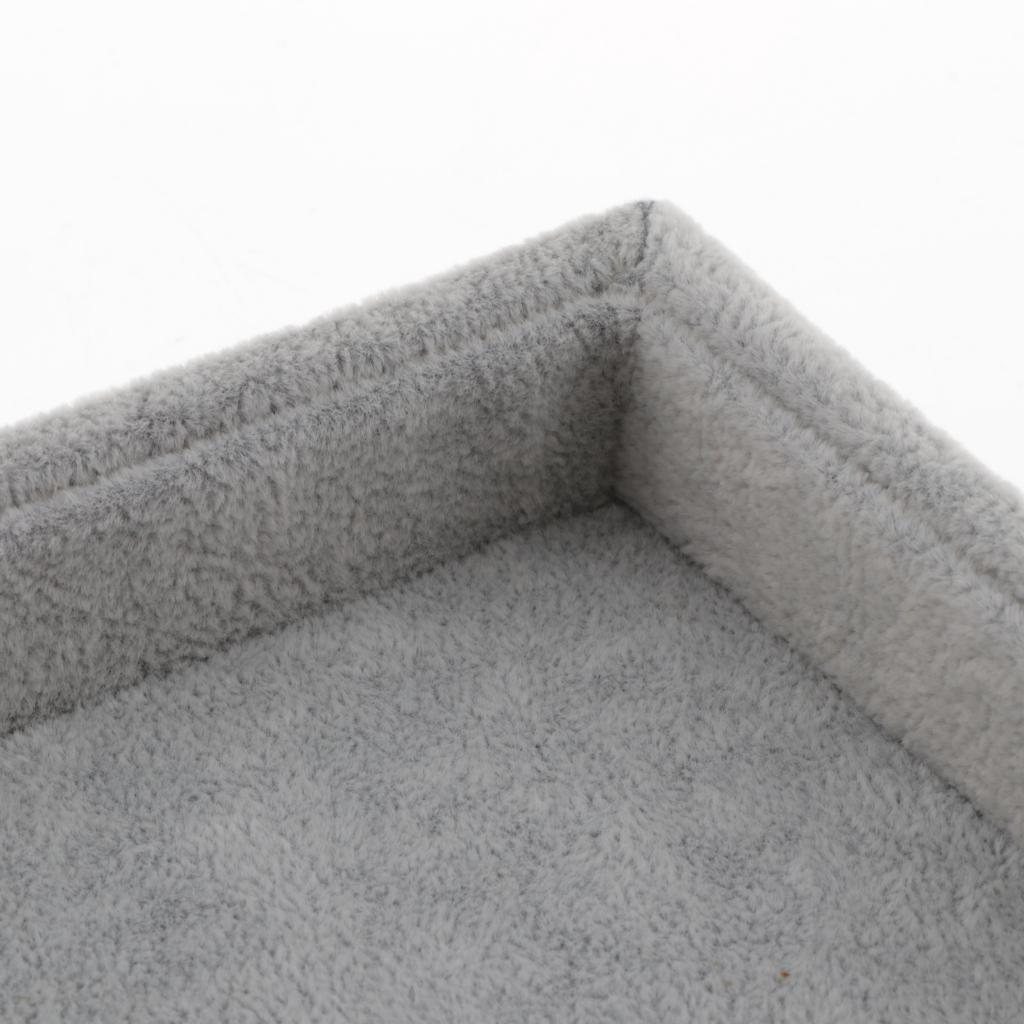 Elegant, catifea, stivuitoare, tavă de afișare pentru bijuterii, organizator de colier, gri