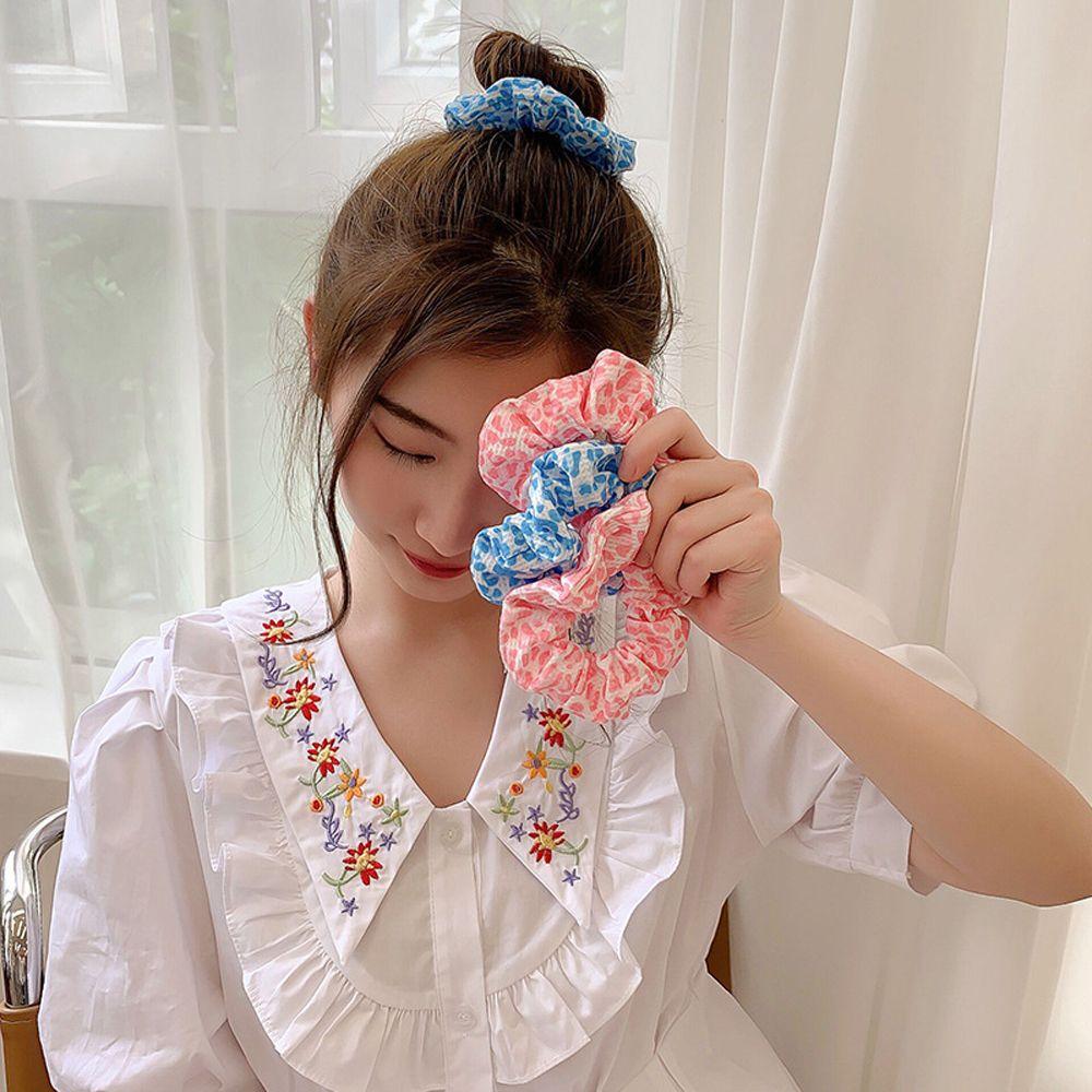 

Fairy Hair Tie Sweet Mesh Cute Korean Style Hair Circle Dot Scrunchies Headdress Female Hair Rope