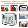 Clear Zipper Tote Bag - Multipurpose Transparent Carry Case for Toiletries, Makeup, Electronics. Ideal for Travel, Gym, Airport.