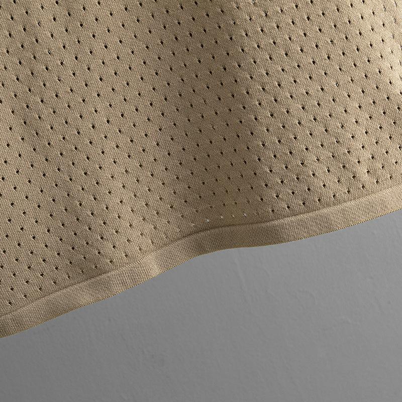 GMXIA Summer Hollowed-out Short-sleeved Knitted Top and Skirt Two-piece Women's Solid-color Casual Suit