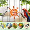 Parakeet Toys Colorful Interactive Rotating Small Wheel Rattle, Cage Parrot Spinner Toy for Cockatiels, Budgies, Conures, Parrot