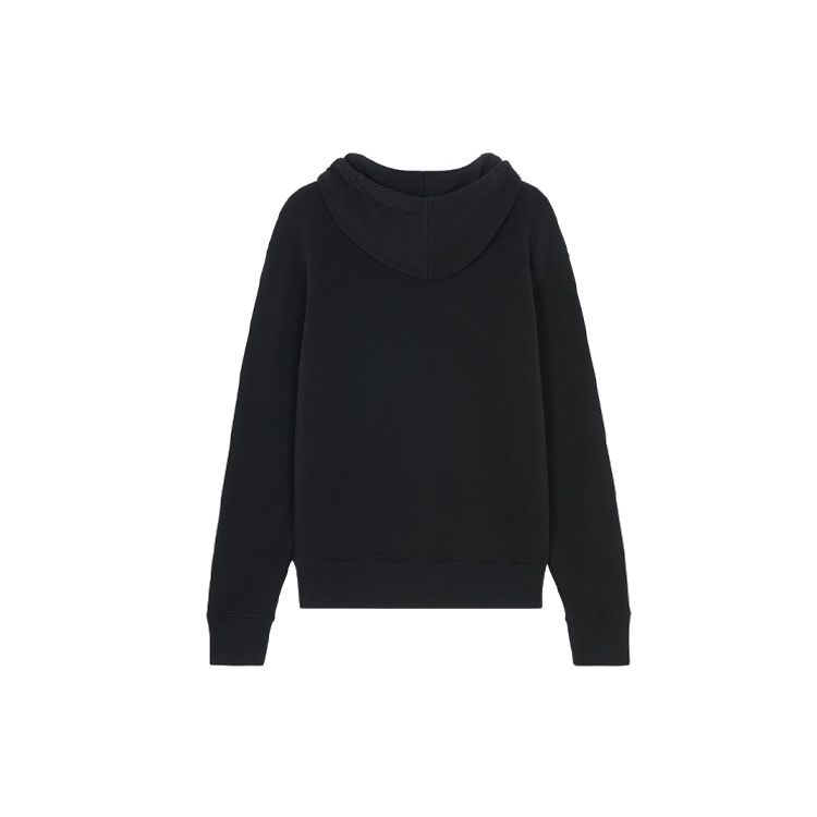 Maison Kitsune Ss22 Logo Fox Embroidery Drawstring Hoodie Unisex Hoodies Black IU00355KM0001-P199