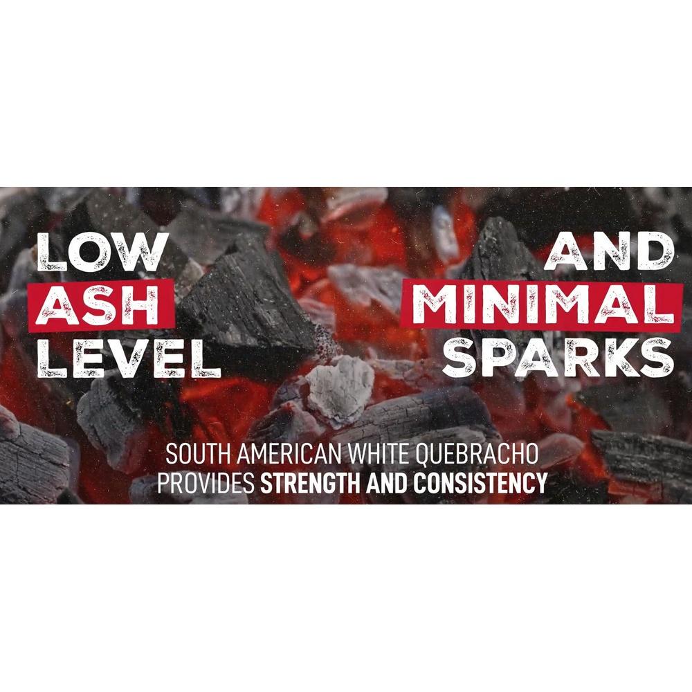 Premium Lump Charcoal 8.8LB 100% Quebracho Blanco Hardwood High Heat Extended Burn Minimal Ash Grilling Smoking Barbecuing Clean