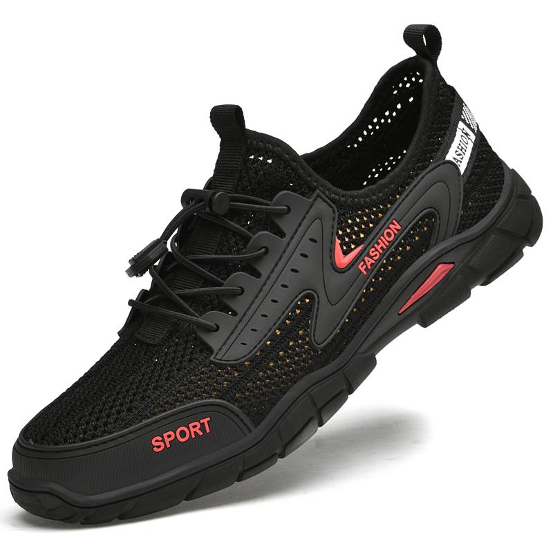 

Модные летние мужские сандалии, обувь, дышащие повседневные мужские летние сандалии на плоской подошве, подошва из мягкой кожи, износостойкие, нескользящие, уличные кроссовки 46 чёрный