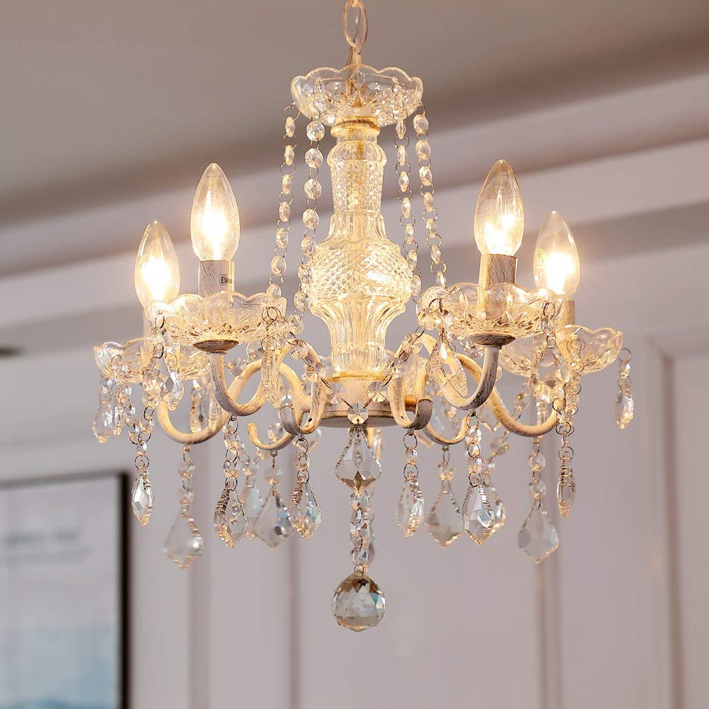 

Хрустальная люстра Saint Mossi, Люстра потолочная из стекла с хрустальным эффектом, 5 ламп, цоколь E17, античное стекло, светодиодная, освещение для столовой, стильная,