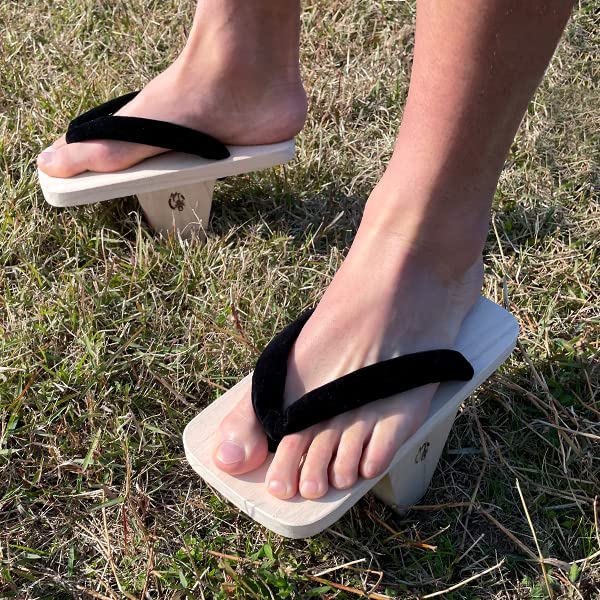 Single Tooth Geta Tengu Geta 8cm Long Tip Single Tooth Geta Geta Indoor Paulownia Paulownia Geta Core Training Sport Core Tip Inden Saaya Forma L