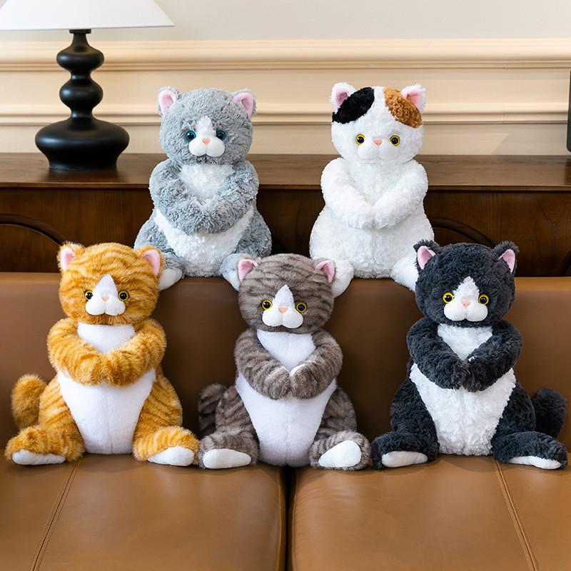 Plush Cat Toy Pillow With Pp Cotton Fill For Girls And Kids Comfort