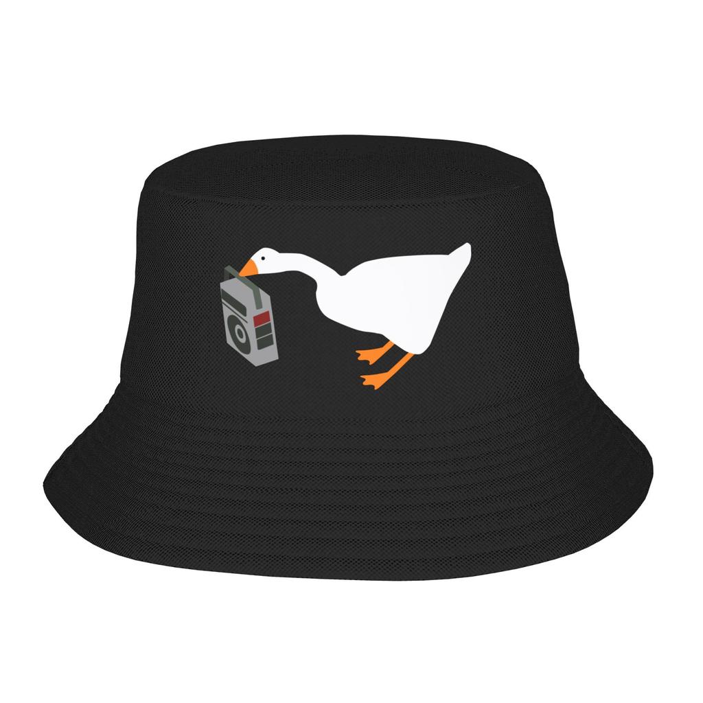 Duck Goose Accessories Bucket Hat Style Men Women Sun Hat Biting Knife White Goose Bob Packable Fishing Fisherman Cap Camping