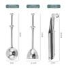 Retractable Design Tea Infuser Filter 304 Stainless Steel Ball & Pipe Shape Tea Strainer Kitchen Tea Brewing Accessory