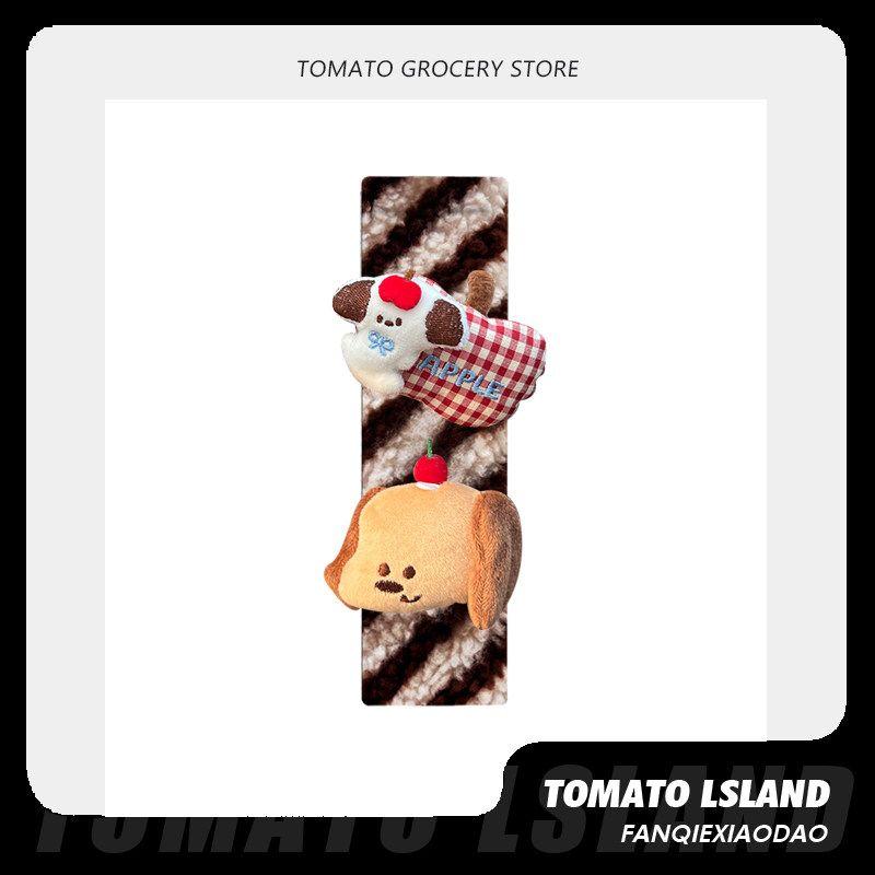 

Tomato Original Apple Puppy Car Seatbelt Shoulder Pad Car Accessories Shoulder Protector Gift Anti-Wear Universal Single - Apple Puppy - Brown Striped Shoulder Pad