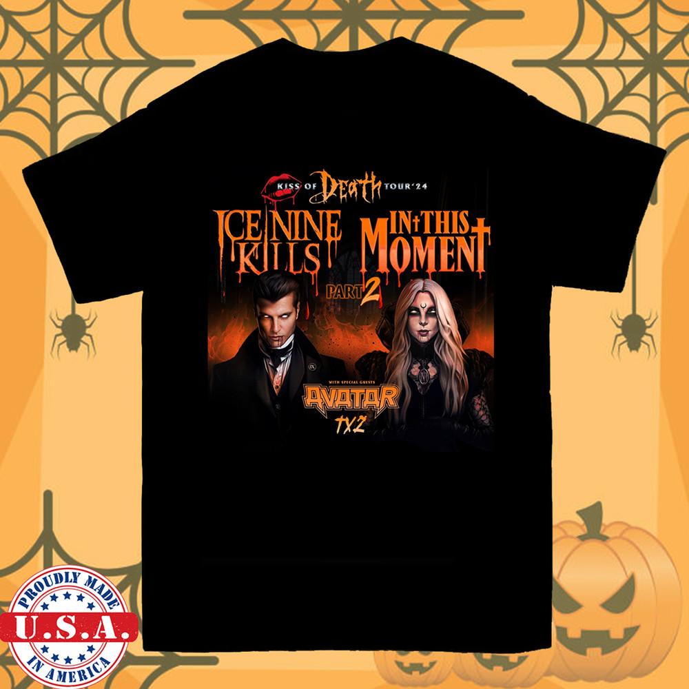 Ice Nine Kills Tour 2024 In This Moment T Shirt Full Size S5XL Unisex T-Shirt XXXL