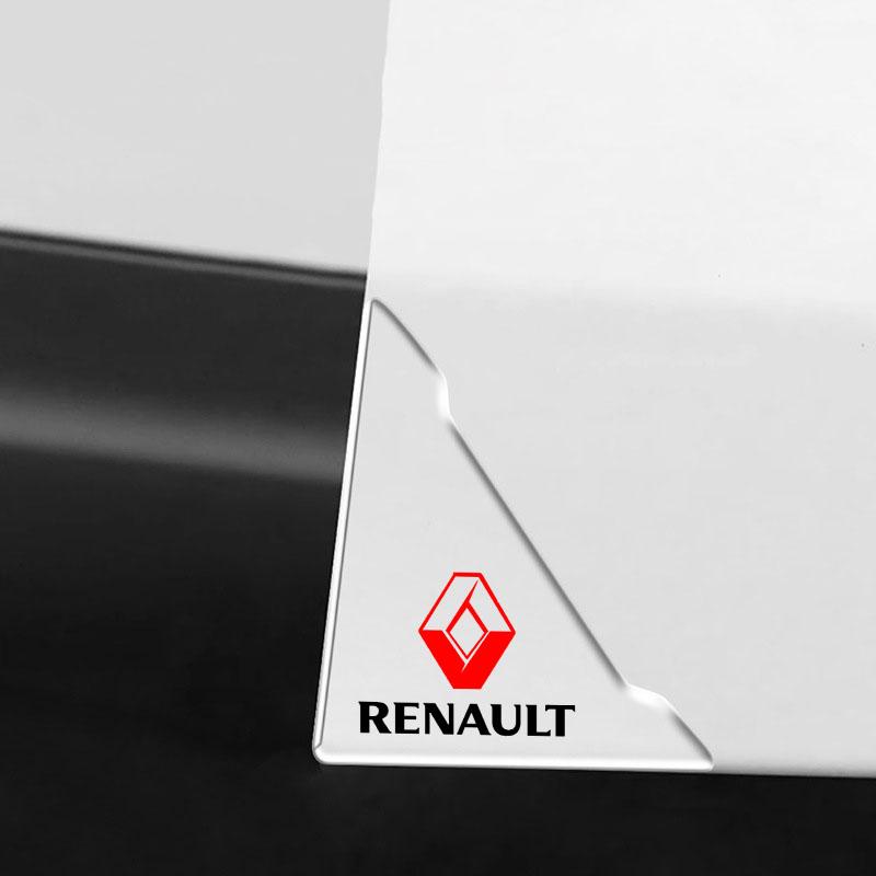 2 st Transparenta Hörnskydd för Bildörr Anti-Repskydd Klistermärke För Renault Dacia Sport Duster Megane 2 3 4 IV Clio Fluence Logan Captur