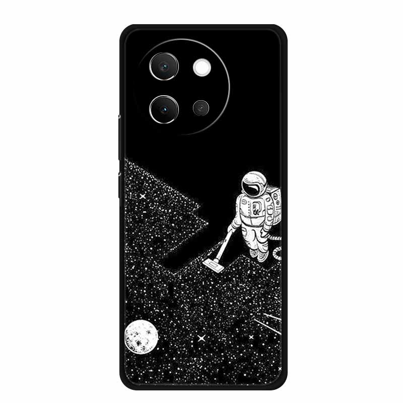 For Vivo V40 Lite Case Black Silicone Soft Back Cover Case For Vivo V40 Lite 5G Phone Case Cover V 40 V40lite 6.78" Funda Coque