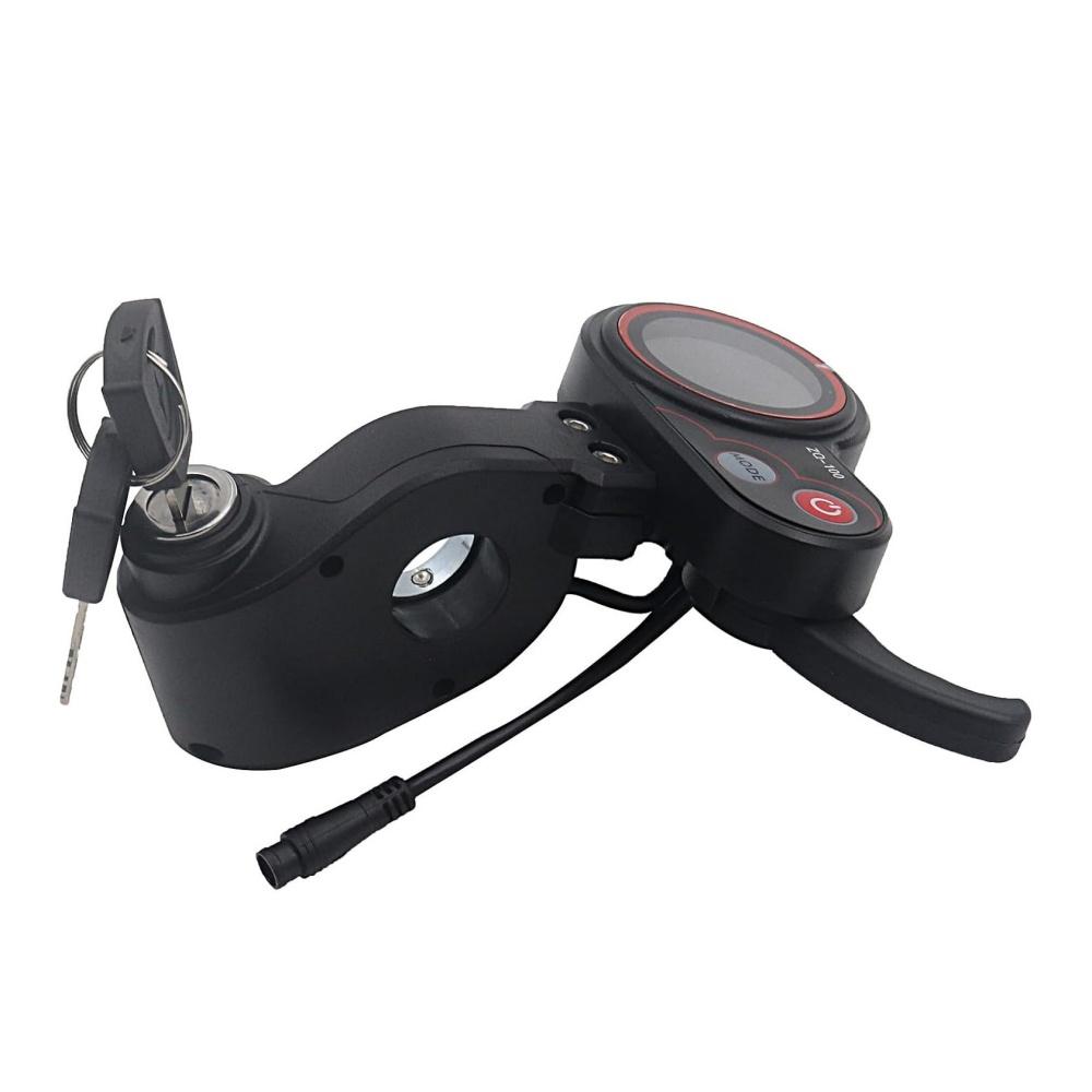 LCD Display Throttle Meter 6PIN Switch with Electric Door Lock Key For Electric Scooter
