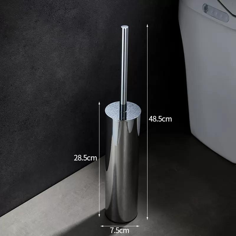 

Toilet Brush Holder 304 Stainless Steel Gold Bathroom Toilet Bowl Cleaner Bathroom Accessories Wall Mounted Long Durable Style