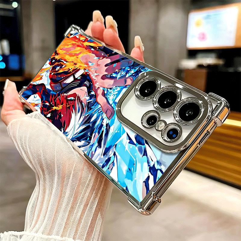 MHA My Hero Todoroki Shoto Weiche Handyhülle Für Samsung Galaxy S26 Ultra S25 Edge S24 FE S23 Plus S22 S21 + S20 Galvanisiert Anti-Fall