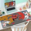 Japanische Schreibtischunterlage Schwarz Weiß Mauspads Koi-Fisch Japan Kunst Siegel Yin Yang Fisch Großes Gaming Gummi Büro Zubehör Mauspads