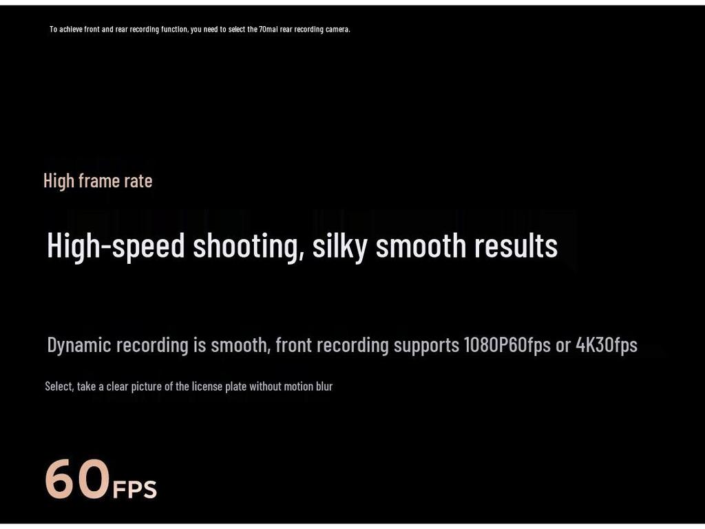 70mai A810pro 4K Ultra HD Dual Channel Dash Cam with Night Vision (2025 Model)