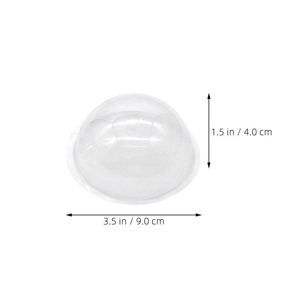 30Pcs Sturdy PVC Clear Dome Covers Small Craft Hemispheres for Festive Christmas Decor DIY Snow Globe Lids Wedding Centerpiece