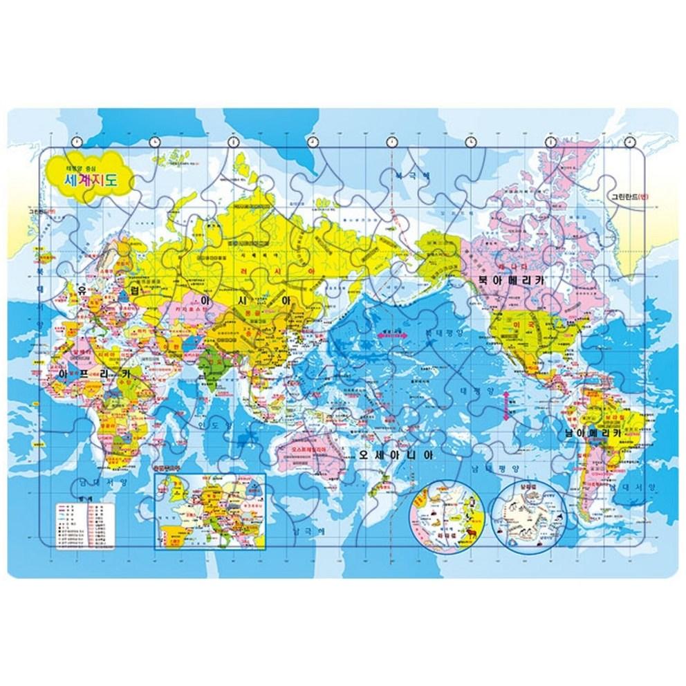Puzzle Life World Map Board Puzzle, 80 Pieces, 1 Set