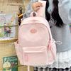 Schoolbag Small Fresh Simple Schoolbag Fashionable Versatile Burden Reduction Backpack Female Junior High School Students College Students Class 
