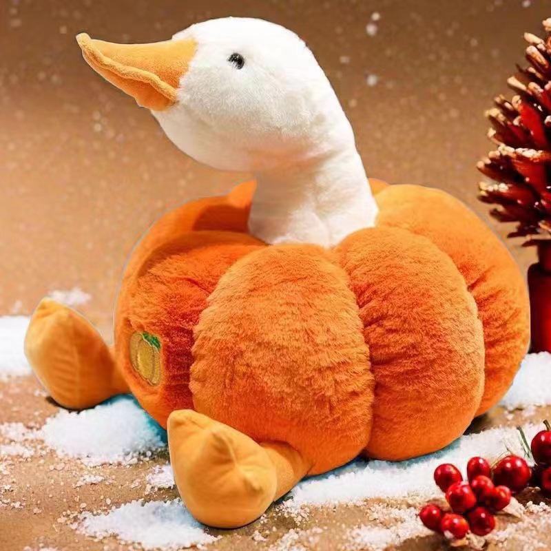 

Cute goose pumpkin duck creative doll plush toy funny girlfriend doll girl birthday gift gift 23cm