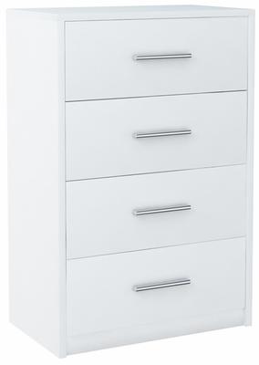Chest Of Drawers Bodo 60Cm 4S White 4 Drawers Shelf
