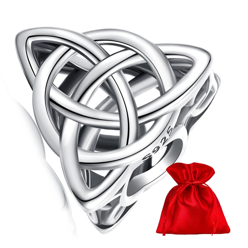 Silver Charm Celtic Knot Beads Silver 925