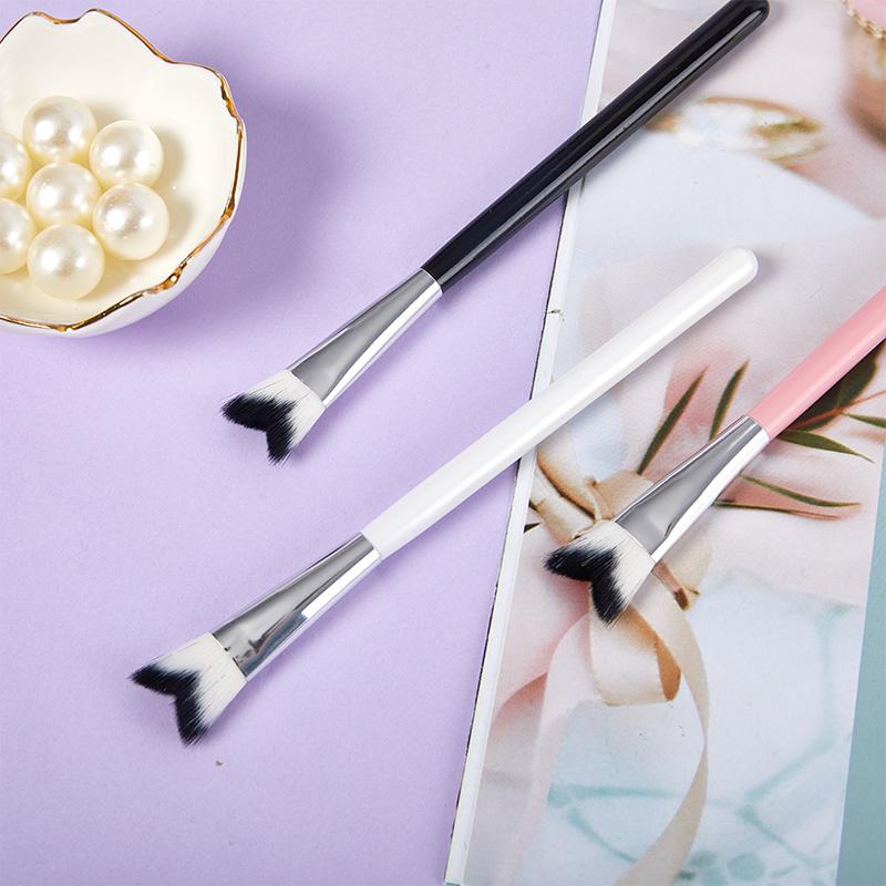 Pincel de sombra para nariz Pincéis de maquiagem de contorno angular Olho Nariz Silhueta Sombra Cosméticos Mistura Corretivo Pincel Ferramentas de maquiagem