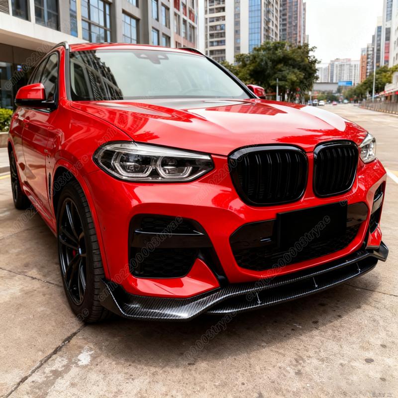 For BMW X3 G01 X4 G02 M Sport M40i M40d 2017 2018 2019 2020 2021 Automobile Front Bumper Lower Lip Spooler Splitter Body Kit