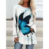 Women's Printed Long-sleeved T-shirt, Suitable for Spring, Autumn and Winter Seasons. Fashionable and Versatile, Machine Washable.