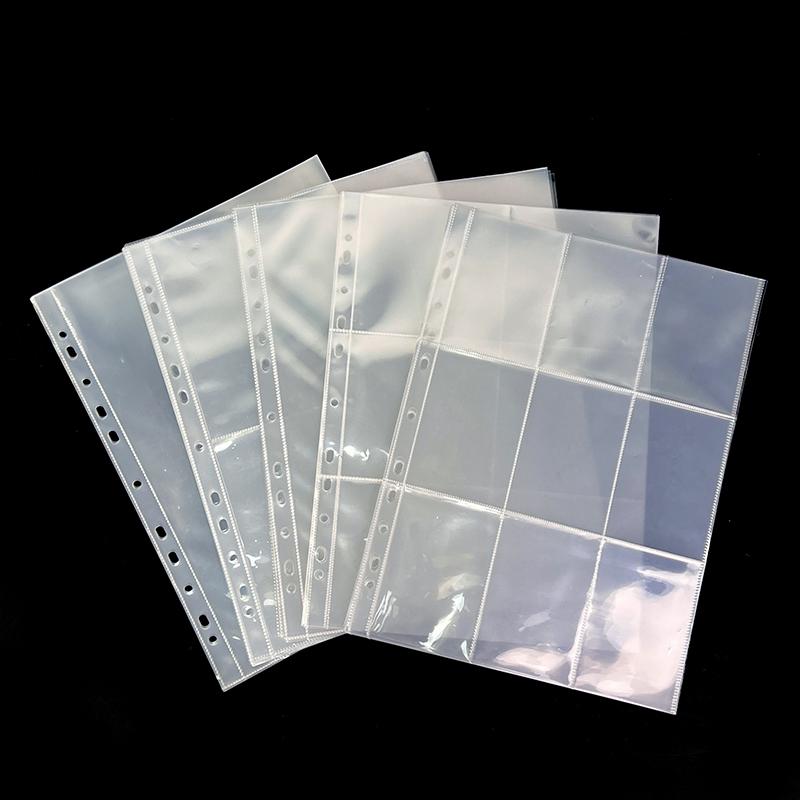 10 ks A4 oboustranné fólie na fotografie - Silné průhledné stránky do sady pro fotoalba, sběratelské karty, pohlednice, Polaroidy, laserové vstupenky