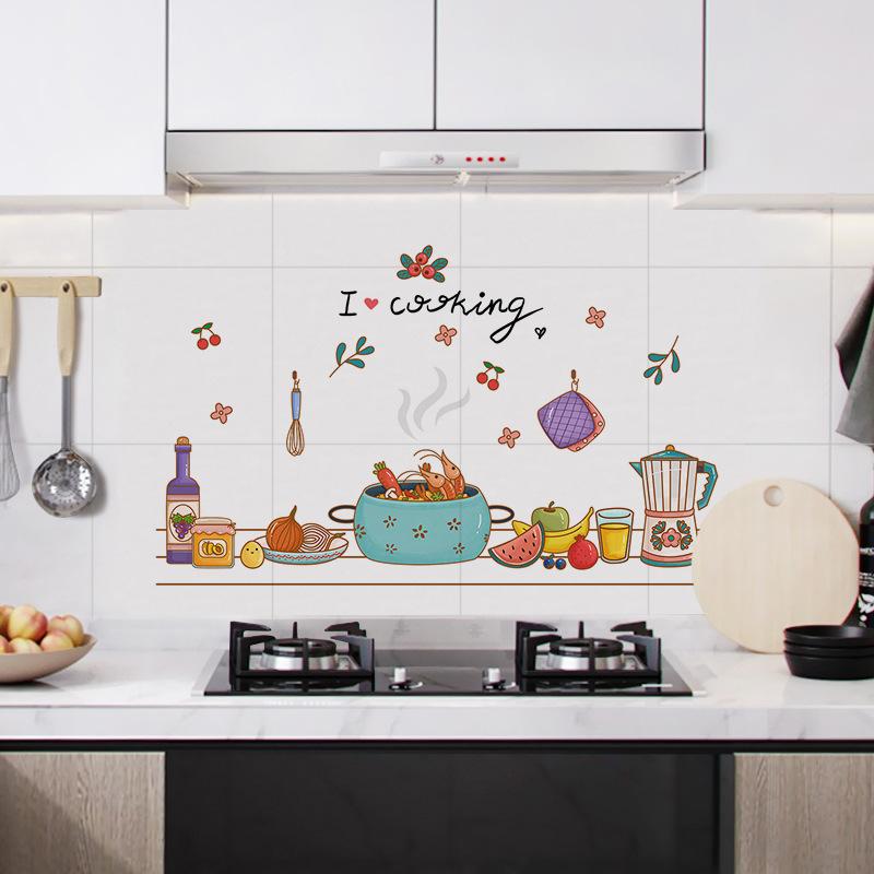 ZY6012 autocolante de perete pentru bucătărie rezistente la ulei și fum, impermeabile, autoadezive, folie de aluminiu pentru aragaz de uz casnic, transparente, rezistente la temperaturi înalte