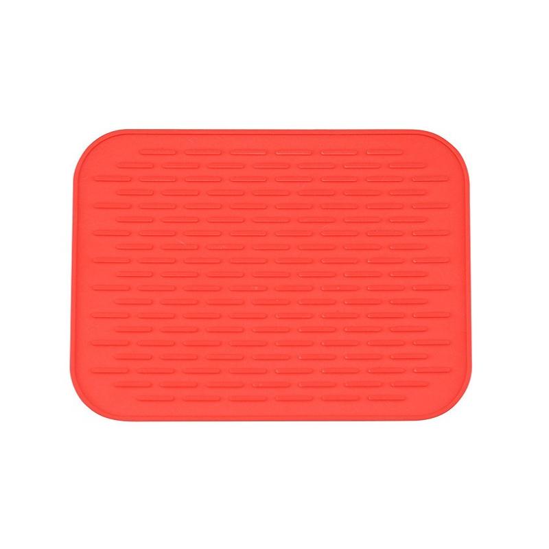 Kitchen Heat Non Slip Resistant Trivet Pot Silicone Holder Mat Tray Straightener Insulation Mats with Rich Colors