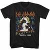 Def Leppard Mens T-Shirt Sizes SM5XL New 1988 Tour Pyromania In Black Cotton Unisex T-Shirt