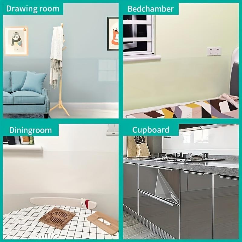 Kuumuskindel kile Läbipaistev, Õli- ja kuumuskindel Isekleepuv Köögi Seinakaitsekile Veekindel Vinüülkleebis Pliitidele, Kappidele