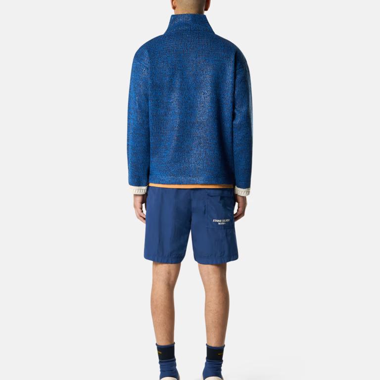 Stone Island Ss25 Marina Series Solid Color Comfortable Fit Side Slit Swim Shorts Men swim shorts Ocean-Blue K1S15B100012S00X3-V0028