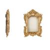 Victoria-Style Retro Resin Photo Frame Ornament - Light Luxury Badge Display Stand for Photo Props