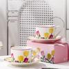 Tulip Ceramic Coffee Cup & Saucer Gift Set