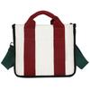 Canvas Bag Women's Fashion Contrasting Color Handbag Size Number Work Commuter Bag Korean Casual Messenger Bag Free Shipping