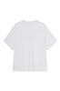 DEINET Star Trim Dyeing T-Shirts In White